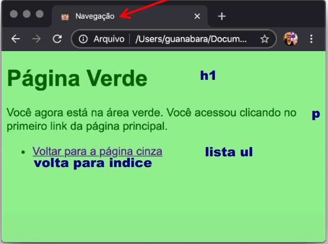 página verde